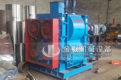 中型四輥破碎機發(fā)貨圖片_發(fā)往河南_破碎河卵石